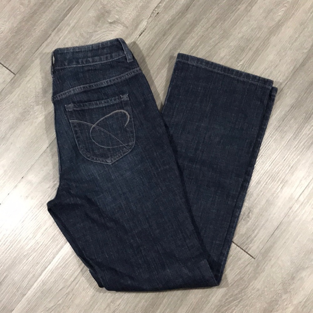 Chicos Platinum DarkWash Ultimate Fit Bootcut Jean